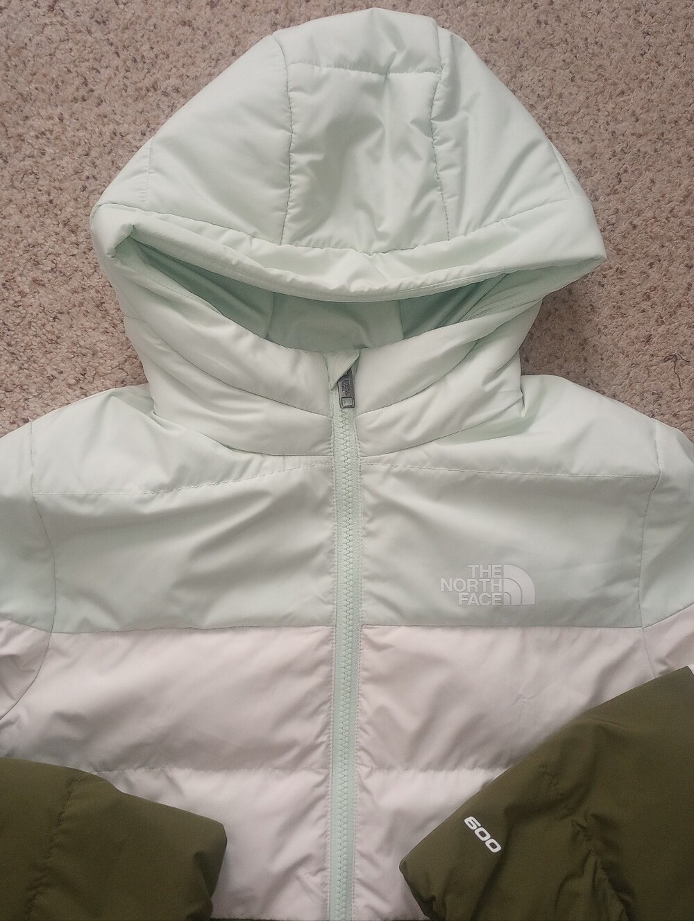 The North Face ColorBlock Puffer Activewear Hiking Snow Ski Winter Size Youth 10